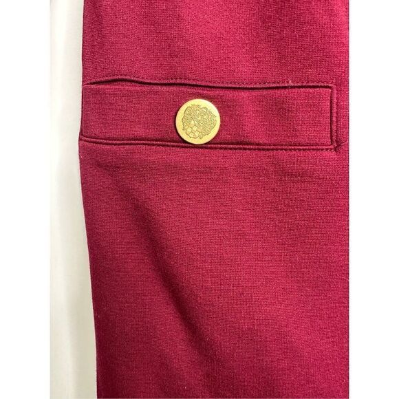 Vince Camuto Dress Womens Shift 4 Burgundy Half Sleeve Knee Length - Picture 5 of 9
